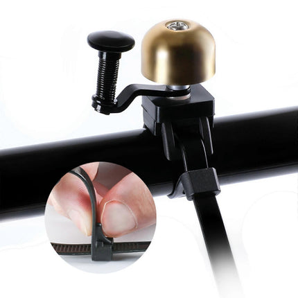 Classic Bicycle Bell Loud Ringing Copper Alloy Bike Handlebar Bell for Road Mountain Mountain Bike Cycling Accessories Gold