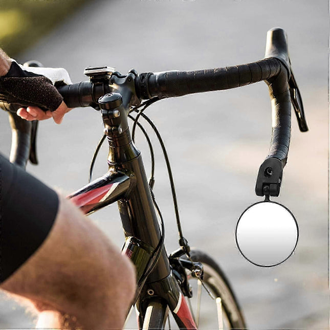 Bicycle Mirrors 360 Adjustable High Definition Convex Handlebar Mirror Bicycle Mirror for Road Mountain