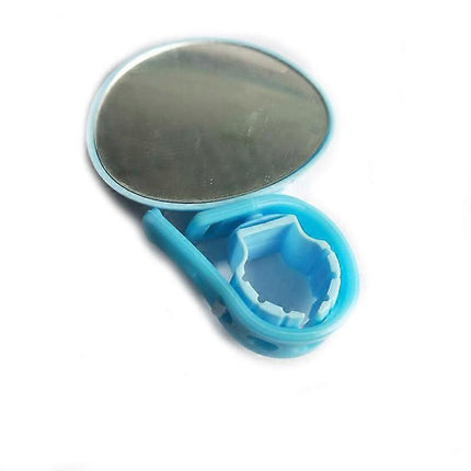 1 Pair of Mini Adjustable Bicycle Mirrors Mountain Bike View Rear Bicycle Mirrors - Blue