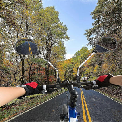 2 Pieces Bike Mirrors (only for handlebars within diameter 25mm)