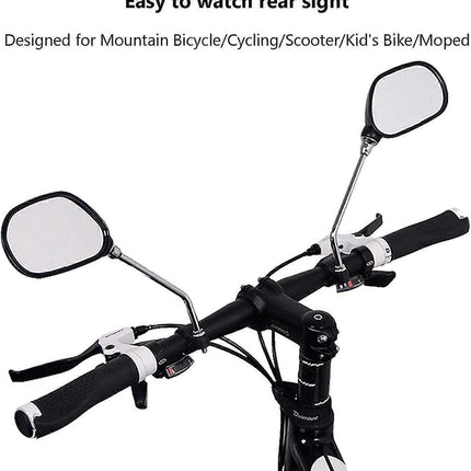 2 Pieces Bike Mirrors (only for handlebars within diameter 25mm)