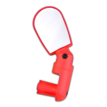 2 Pack Bike Mirrors 360°Adjustable Rotatable Bicycle Rear View Mirrors Universal Handlebar Mount Cycling Mirrors for Road MTB Mountain Bikes - Red
