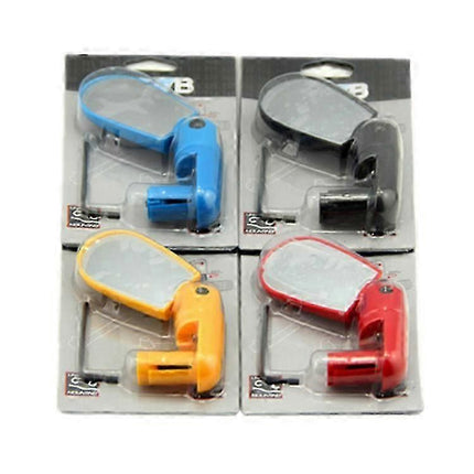 2 Pack Bike Mirrors 360°Adjustable Rotatable Bicycle Rear View Mirrors Universal Handlebar Mount Cycling Mirrors for Road MTB Mountain Bikes - Red