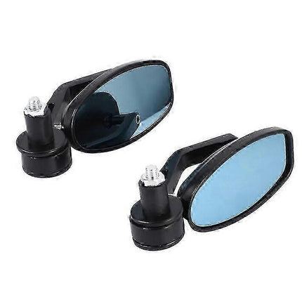 22mm Universal Bike Mirror - Black Rear View for Motorcycle Handlebars