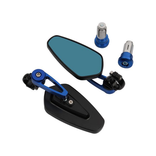 1 Pair Motorcycle Rear View Mirrors CNC Aluminium Alloy Universal Side Mirrors for Motorbike Cruiser ATV