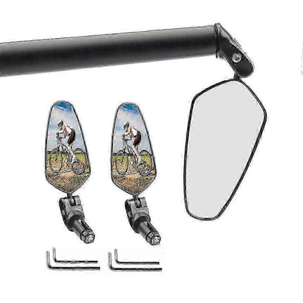 Bike Mirror All Degree Rotatable Cycling Rear View Mirror for Bicycles Handlebar Edition