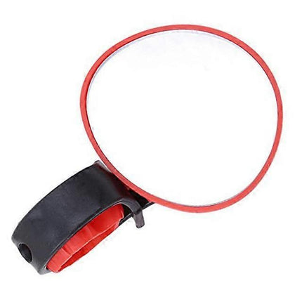 2Pcs Adjustable ycling Bike Mirrors MTB Road Bike Bicycle Handlebar Barend Rearview Mirror Ultralight Safe Mirror Bicycle Accessories - Red