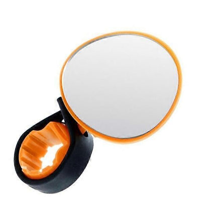 2Pcs Adjustable ycling Bike Mirrors MTB Road Bike Bicycle Handlebar Barend Rearview Mirror Ultralight Safe Mirror Bicycle Accessories - Orange