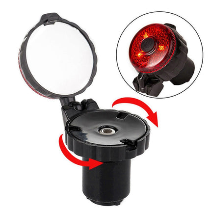 2X Bicycle Rearview Mirrors 360Degree Adjustable Bike Handlebar Mirror Blast-Resistant Glass Lens Safe Bike Mirror