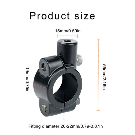 2pcs Bike Mirrors Handlebars Mount Aluminum Alloys Mirrors Holder Regulable Mount for Bikes and Motorcycles M8 Mirror Mount