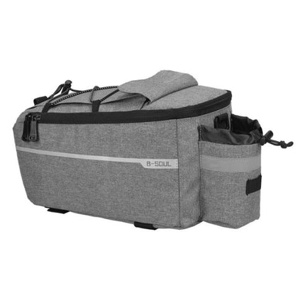 Cycling Rear Rack Water-resistant Storage Bottle Luggage Bag Bike Rear Pannier Bag - Grey