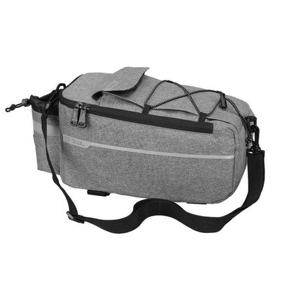Cycling Rear Rack Water-resistant Storage Bottle Luggage Bag Bike Rear Pannier Bag - Grey