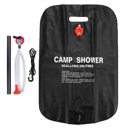 20L Camp Shower Bag Portable Solar Shower Bag Outdoor Shower Bag