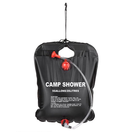 20L Camp Shower Bag Portable Solar Shower Bag Outdoor Shower Bag