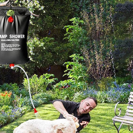 20L Camp Shower Bag Portable Solar Shower Bag Outdoor Shower Bag