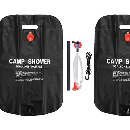 20L Camp Shower Bag Portable Solar Shower Bag Outdoor Shower Bag