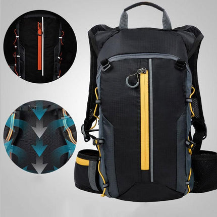Small Daypack 10L Waterproof Bicycle Bag Backpack Ultralight Bike Water Bag for Women Men - Yellow