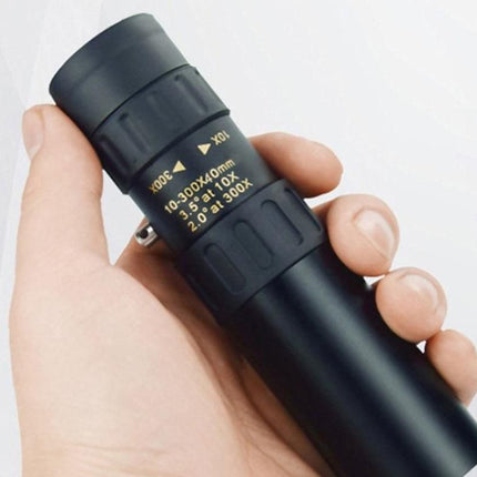 10-300X Zoom HD Portable Monocular Long Range Professional Telescope for Outdoor Travel