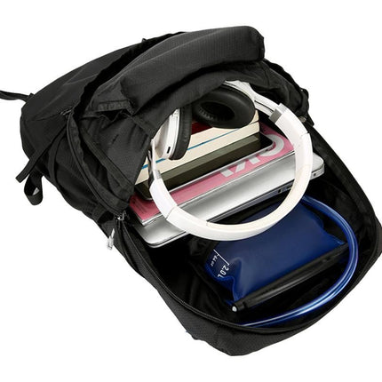 Hiking Backpack Packable Travel Day Pack Lightweight Water Resistant Hiking Daypack for Women Men -Black