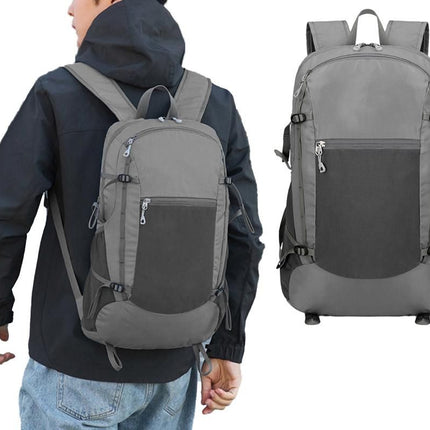 Hiking Backpack Packable Travel Day Pack Lightweight Water Resistant Hiking Daypack for Women Men -Grey