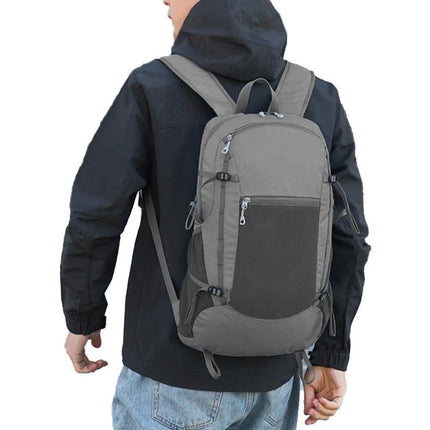 Hiking Backpack Packable Travel Day Pack Lightweight Water Resistant Hiking Daypack for Women Men -Grey