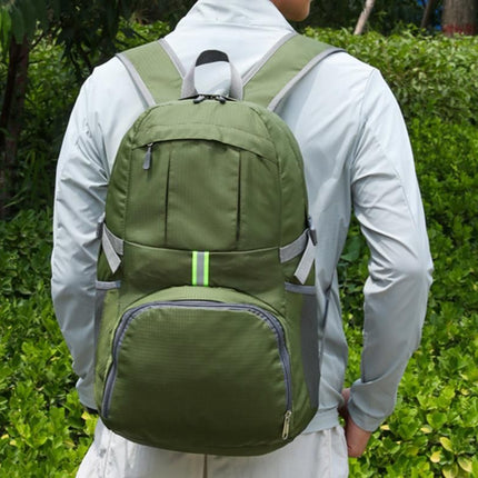 30L Ultra Lightweight Foldable Waterproof Backpack Travel Camping Hiking Outdoor Sports Bag - Green