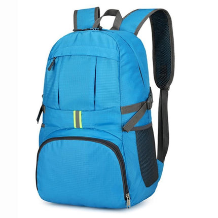 30L Ultra Lightweight Foldable Waterproof Backpack Travel Camping Hiking Outdoor Sports Bag - Blue