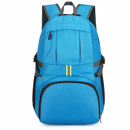 30L Ultra Lightweight Foldable Waterproof Backpack Travel Camping Hiking Outdoor Sports Bag - Blue