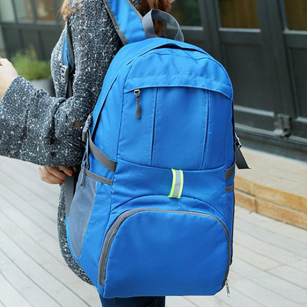 30L Ultra Lightweight Foldable Waterproof Backpack Travel Camping Hiking Outdoor Sports Bag - Blue