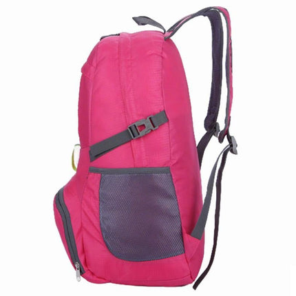 30L Ultra Lightweight Foldable Waterproof Backpack Travel Camping Hiking Outdoor Sports Bag - Purple