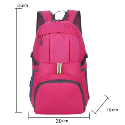 30L Ultra Lightweight Foldable Waterproof Backpack Travel Camping Hiking Outdoor Sports Bag - Purple
