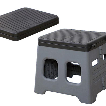 Portable Folding Toilet for Camping & Travel - Grey