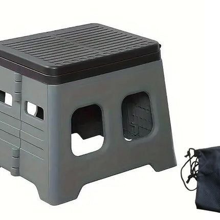 Portable Folding Toilet for Camping & Travel - Grey