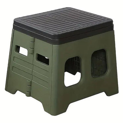 Portable Folding Toilet for Camping & Travel - Green