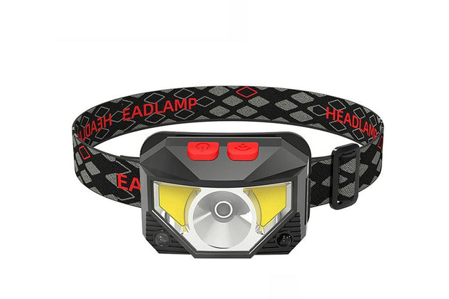 Rechargeable Motion Sensor LED Headlamp Head Torch Headlight V1308-DSZKI-28