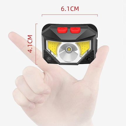 Rechargeable Motion Sensor LED Headlamp Head Torch Headlight