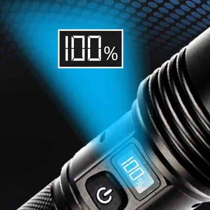365nm Black Light UV Flashlight With LCD Display Rechargeable Torch Lamp