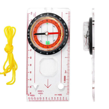 Professional Compass with Map Scale Multifunctional Baseplate