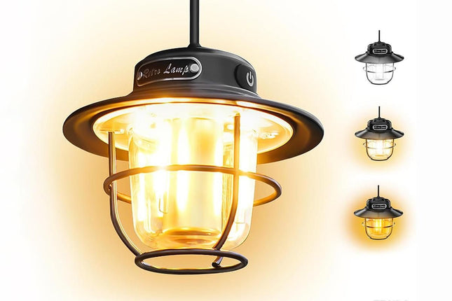 Portable Camping Light Waterproof LED Tent Lantern Rechargeable Outdoor Hanging Lamp – product detail