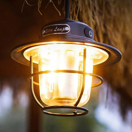 Portable Camping Light Waterproof LED Tent Lantern Rechargeable Outdoor Hanging Lamp