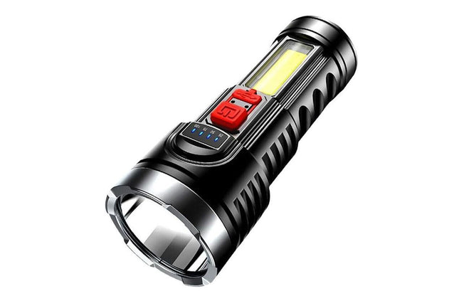 Super Bright Torch 6 Led Flashlight USB Rechargeable Tactical light V1308-DSZKI-32