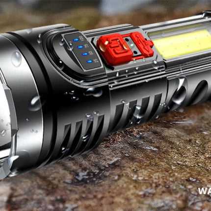 Super Bright Torch 6 Led Flashlight USB Rechargeable Tactical light