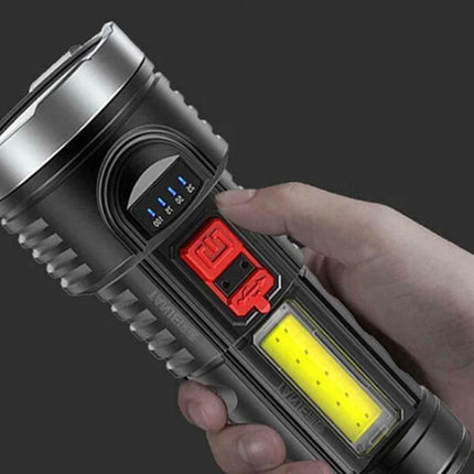 Super Bright Torch 6 Led Flashlight USB Rechargeable Tactical light