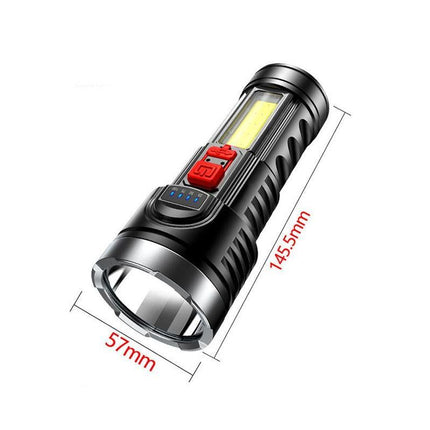 Super Bright Torch 6 Led Flashlight USB Rechargeable Tactical light