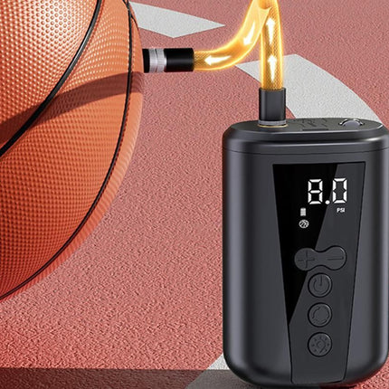 Electric Ball Pump with LCD Display Preset Pressure for Basketball Soccer