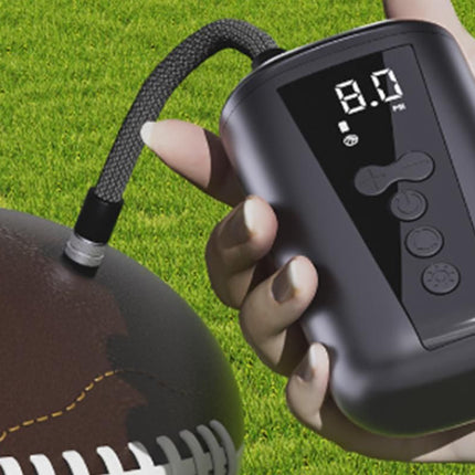 Electric Ball Pump with LCD Display Preset Pressure for Basketball Soccer