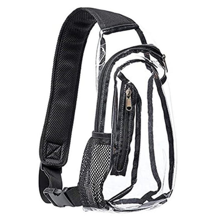 Clear Sling Bag PVC Crossbody Bag for Stadium Events Concerts and Hiking