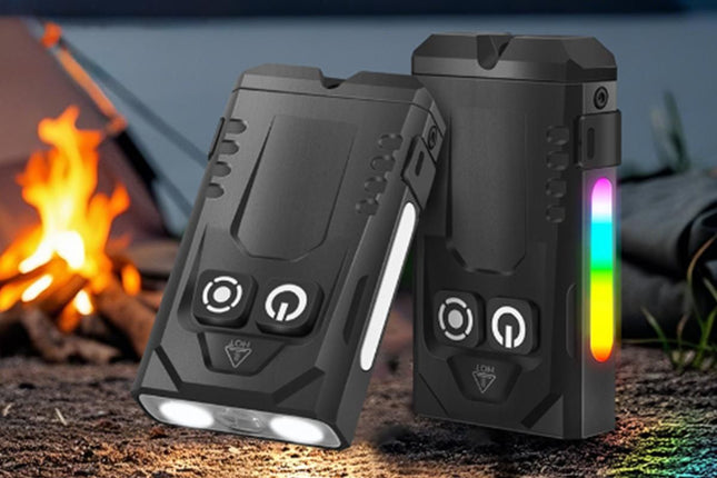 Aluminum Alloy Portable Mini Flashlight with 365nm UV Light and RGB Side Lamp – product detail
