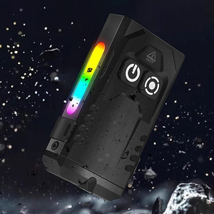 Aluminum Alloy Portable Mini Flashlight with 365nm UV Light and RGB Side Lamp
