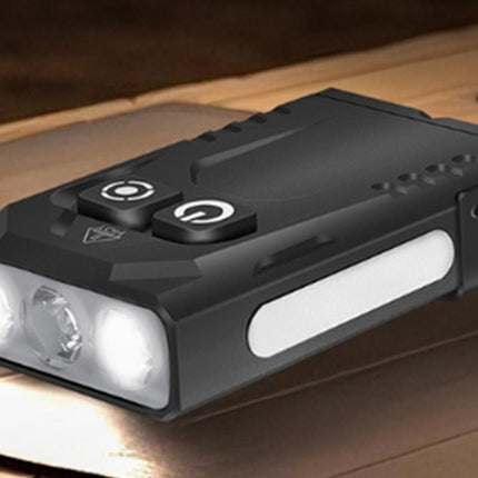 Aluminum Alloy Portable Mini Flashlight with 365nm UV Light and RGB Side Lamp